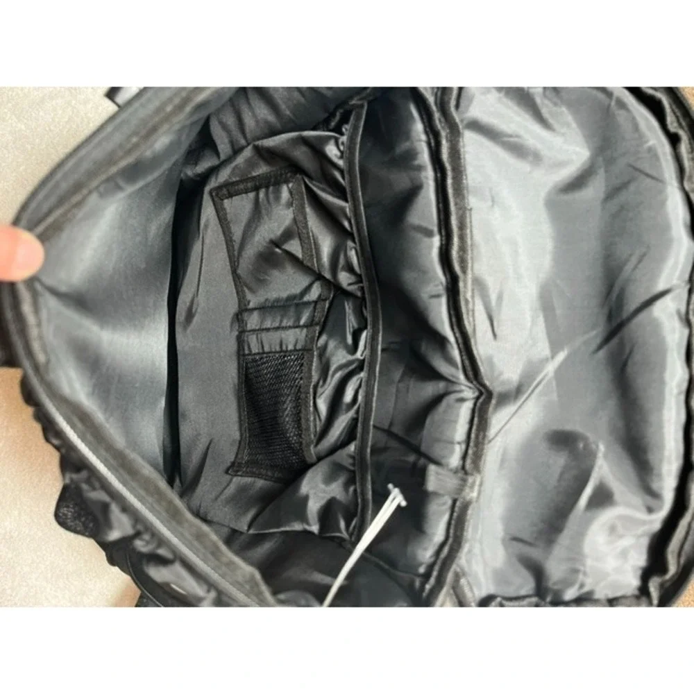 Bad*ss Moto Motorcycle Helmet Backpack Reflective W/ Mesh Helmet Net Attach-2003
